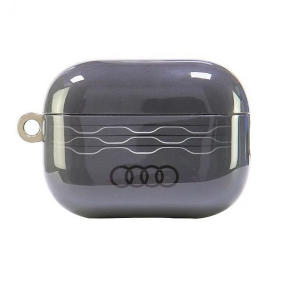 Audi AU-IMLAPP2-A6/D3-GY IML Geometric Pattern carcasă AirPods Pro 2 - gri