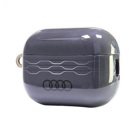 Audi AU-IMLAPP2-A6/D3-GY IML Geometric Pattern carcasă AirPods Pro 2 - gri