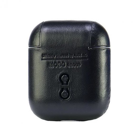 Audi AU-AP-GT/D3-BK Husă din piele cu logo AirPods - negru