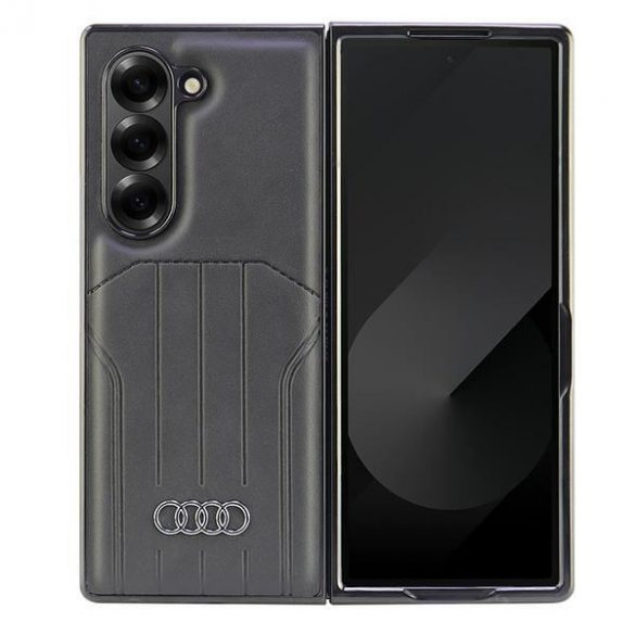 Audi AU-TPUPCMFold6-Q5/D1-BK Husă din piele sintetică MagSafe pentru Samsung Galaxy Z Fold6 F956 - negru