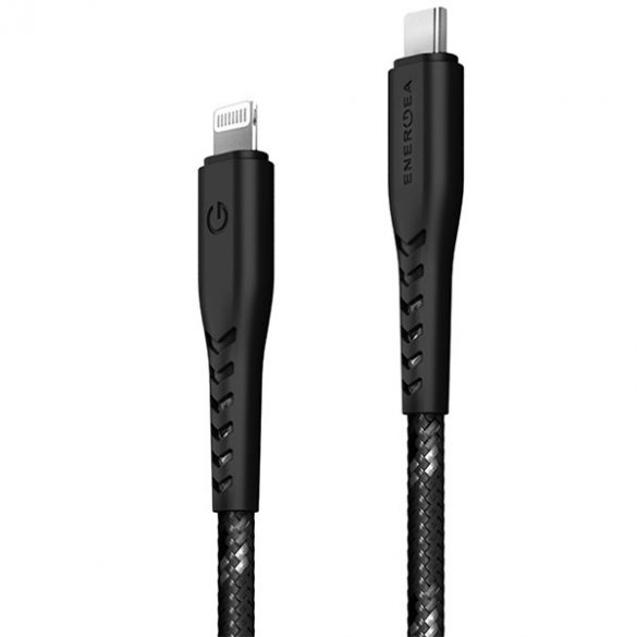 Cablu ENERGEA Nyloflex USB-C - Lightning C94 MFI 1,5 m czarny/negru