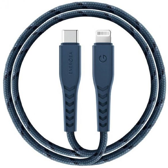 Cablu ENERGEA Nyloflex USB-C - Lightning C94 MFI 1,5 m niebieski/albastru