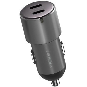 ENERGEA încărcător  2xUSB-C PD-PPS 66W steel/gunmetal Alu Drive D60