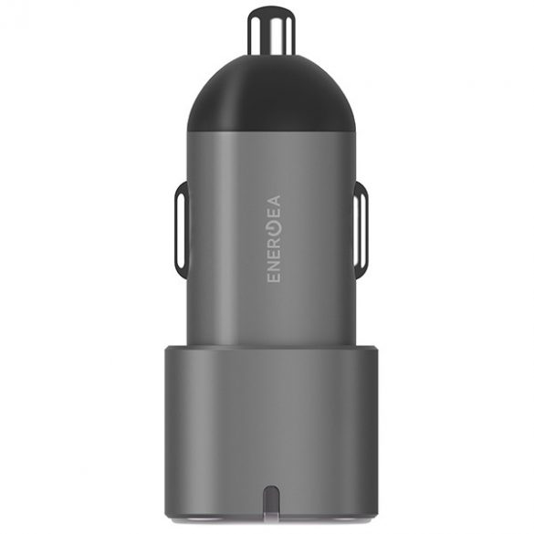 ENERGEA încărcător  2xUSB-C PD-PPS 66W steel/gunmetal Alu Drive D60