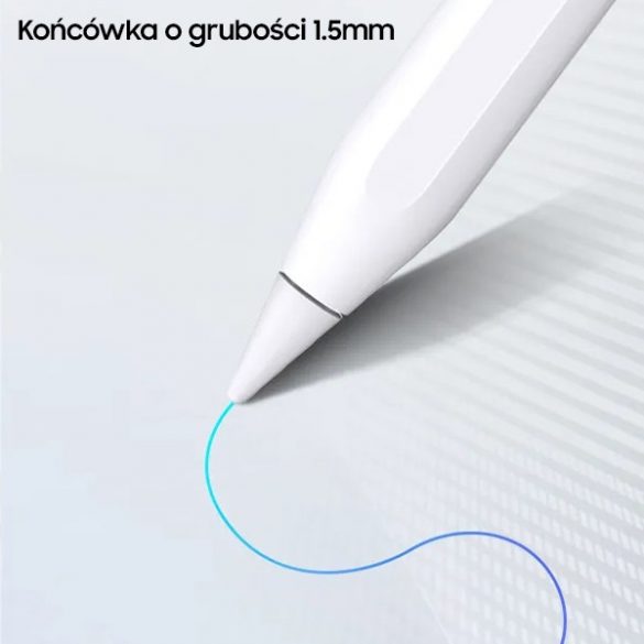 USAMS Rysik magnetyczny Active Touch Sensitive Pen rysik biały/alb ZB254DRB01 (US-ZB254)