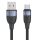 USAMS Kabel U85 USB și USB-C 6A 2m Încărcare rapidă negru/negru SJ631USB01 (US-SJ631)