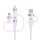 USAMS Kabel U85 2xUSB-C/USB/Micro-USB/ Lightning 6w1 1,2m 100W PD Încărcare rapidă fioletowy/violet SJ645USB02 (US-SJ645)