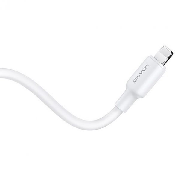 USAMS Ład. siec. 1xUSB-C PD20W PD3.0 Încărcare rapidă US-CC183 + cablu USB-C/Lightning US-SJ610 biał/alb Seria YX YXXLOGTC03