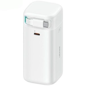 USAMS Powerbank cu cablu USB-C 18000 mAh PD45W Încărcare rapidă Seria XMF biał/alb 20KCD21602 (US-CD216)