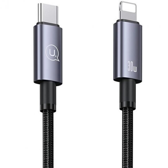 USAMS Kabel USB-C cu Lightning 30W 1,2m Încărcare rapidă stalowy/tarnish SJ662USB01 (US-SJ662)