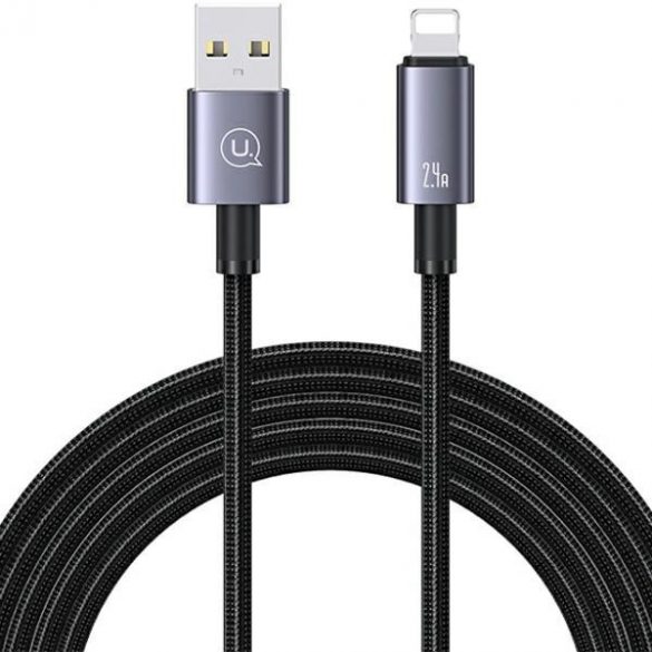 USAMS Kabel USB cu Lightning 2,4A 2m Încărcare rapidă slăbită/pățată SJ669USB01 (US-SJ669)