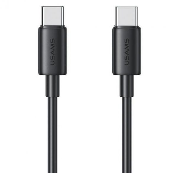 USAMS Kabel USB-C și USB-C 60W 1m Încărcare rapidă Seria YD negru/negru SJ711USB01(US-SJ711)