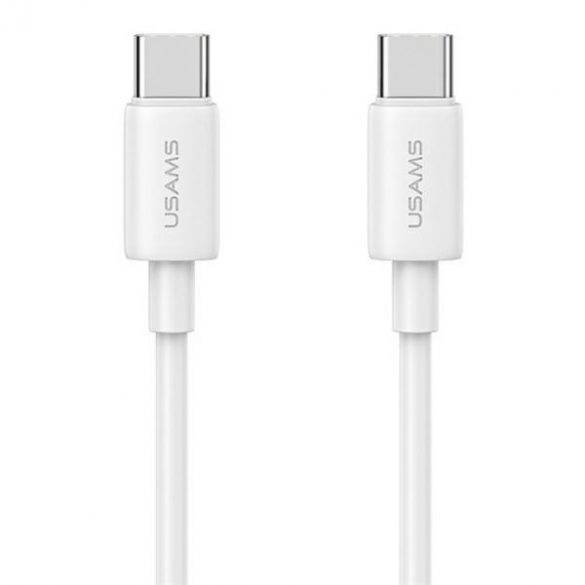 USAMS Kabel USB-C și USB-C 60W 1m Încărcare rapidă Seria YD biał/alb SJ711USB02 (US-SJ711)