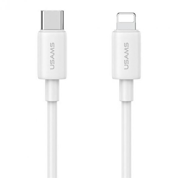 USAMS Ład. siec. 1xUSB-C T65 PD20W PD Încărcare rapidă US-CC226 + cablu USB-C/Lightning US-SJ712 30W biały/alb Seria Yi OYXLTZ02