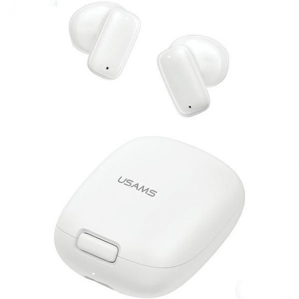 USAMS Słuchawki Bluetooth 5.3 TWS ID Series bezprzewodowe biały/alb BHUID02 (ID25)