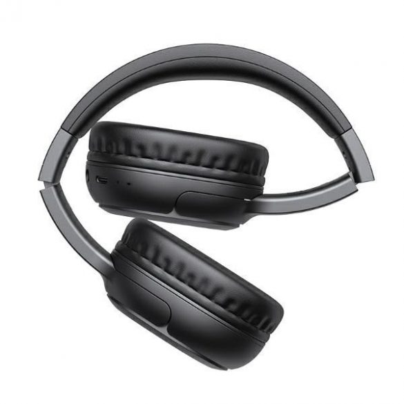 USAMS Słuchawki Bluetooth 5.3 nauszne Yun Series czarny/negru TDLYEJYX01 (USAMS-YG23)