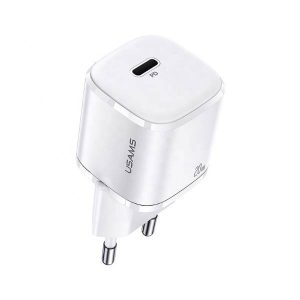 USAMS Ład. siec. 1xUSB-C T36 mini 20W (numai cap) PD3.0 Încărcare rapidă biały/alb CC124TC02 (US-CC124)