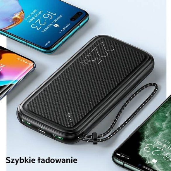 Powerbank USAMS PB56 10000mAh 22,5W 2xQC3.0+PD Încărcare rapidă biał/alb 10KCD15102 (US-CD151)