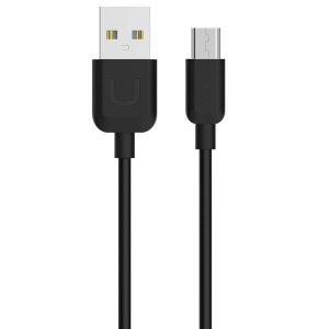 USAMS Kabel U-Turn microUSB 1m czarny/negru 2A MICUSBXD01 (US-SJ098)