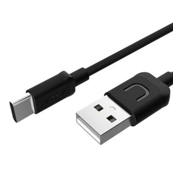 USAMS Kabel U-Turn USB-C 1m czarny/negru 2A TCSBXD01 (US-SJ099)