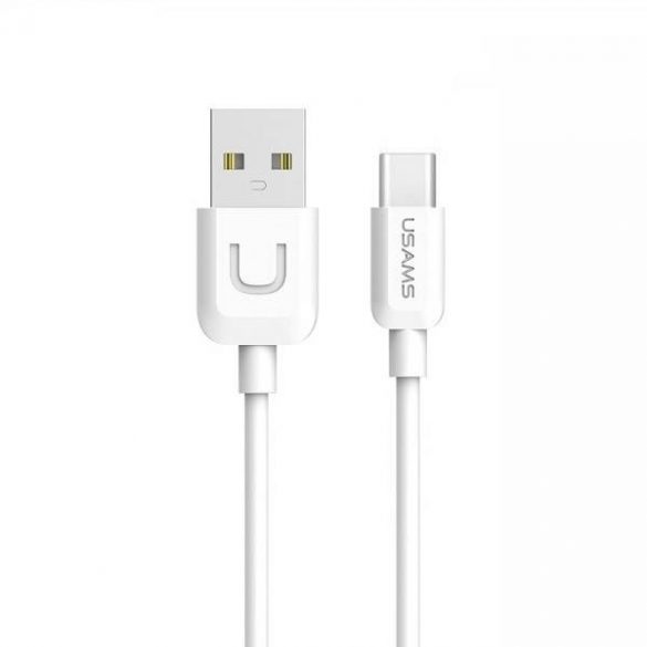 USAMS Kabel U-Turn USB-C 1m biał/alb 2A TCUSBXD02 (US-SJ099)