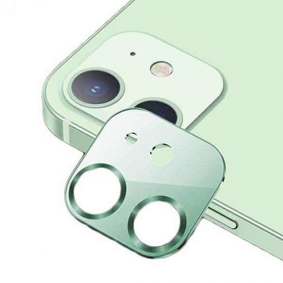 Obiectivul aparatului foto USAMS Sticla iPhone 12 metal zielony/verde BH703JTT04 (US-BH703)