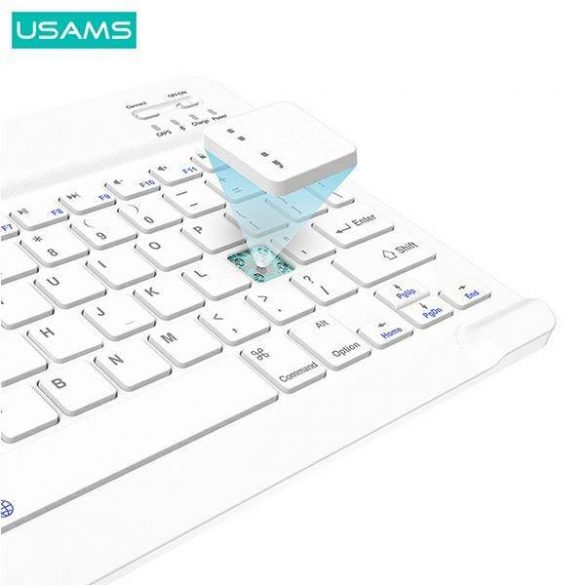 USAMS Husă Winro cu tastatură pentru iPad Air 10.9” verde Husă-tastatura albă / verde Husă-alb tastatură IP109YRU02 (US-BH655) Husă