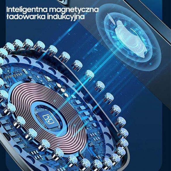 USAMS Ład. indukcyjna US-CD159 magnetic W1 15W iPhone extra-subțire seria 12 czarny/negru CD159DZ01