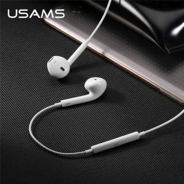 USAMS Słuchawki stereo EP-22 biały/alb HSEP2201 mufă 3,5 mm