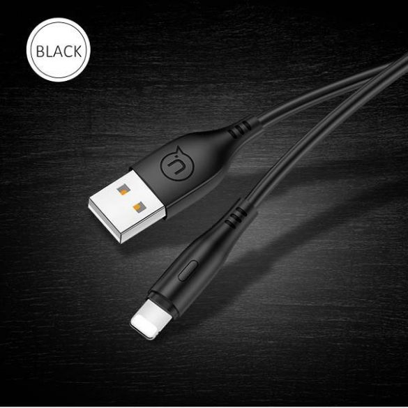 USAMS Kabel U18 lightning 2A Fast Charge 1m czarny/negru SJ266USB01 (US-SJ266)