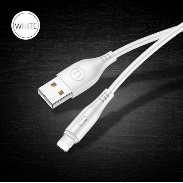 USAMS Kabel U18 lightning 2A Fast Charge 1m biały/alb SJ266USB02 (US-SJ266)