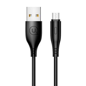 USAMS Kabel U18 microUSB 2A Fast Charge 1m czarny/negru SJ268USB01 (US-SJ268)