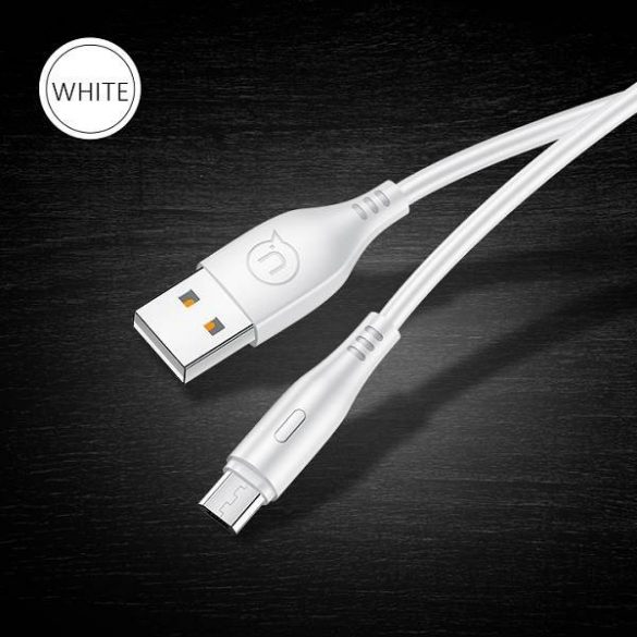 USAMS Kabel U18 microUSB 2A Fast Charge 1m biał/alb SJ268USB02 (US-SJ268)