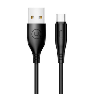 USAMS Kabel U18 USB-C 2A Încărcare rapidă 1m czarny/negru SJ267USB01 (US-SJ267)