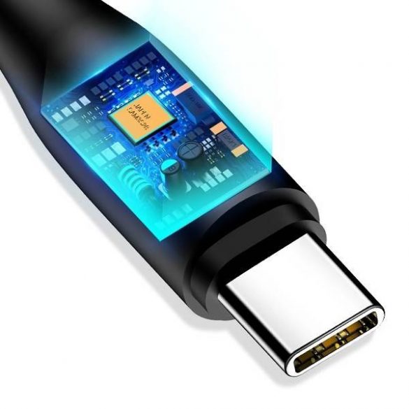 USAMS Kabel U18 USB-C 2A Încărcare rapidă 1m czarny/negru SJ267USB01 (US-SJ267)