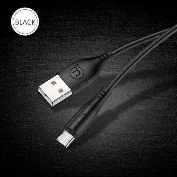 USAMS Kabel U18 USB-C 2A Încărcare rapidă 1m czarny/negru SJ267USB01 (US-SJ267)