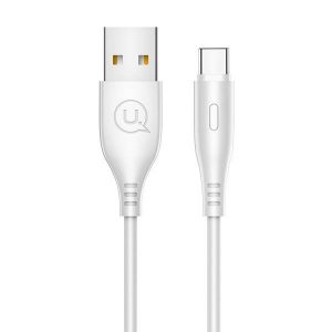 USAMS Kabel U18 USB-C 2A Fast Charge 1m biał/alb SJ267USB02 (US-SJ267)