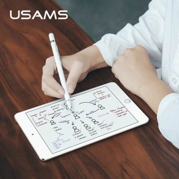 USAMS Active Stylus Pen rysik alb/whit ZB57DRB02 (US-ZB057)