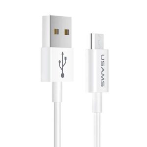 USAMS Kabel U23 microUSB 2A Fast Charge 1m biały/alb SJ284USB01 (US-SJ284)