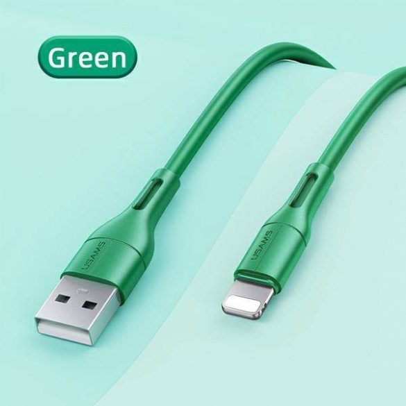 USAMS Kabel U68 lightning 2A Fast Charge 1m zielony/verde SJ500USB04 (US-SJ500)