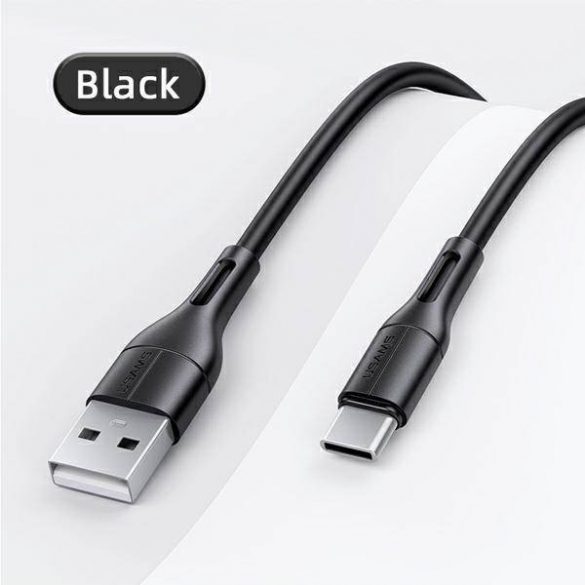 USAMS Kabel U68 USB-C 2A Încărcare rapidă 1m czarny/negru SJ501USB01 (US-SJ501)