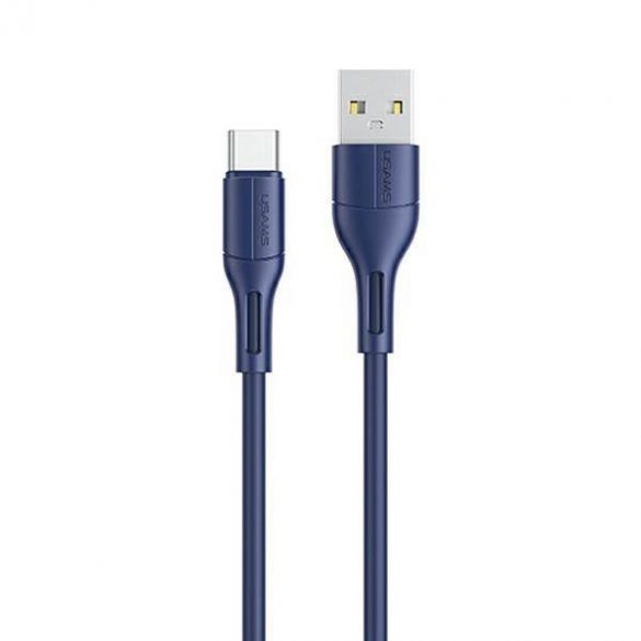 USAMS Kabel U68 USB-C 2A Încărcare rapidă 1m niebieski/albastru SJ501USB03 (US-SJ501)