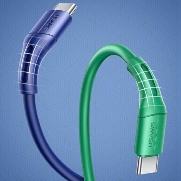 USAMS Kabel U68 USB-C 2A Încărcare rapidă 1m niebieski/albastru SJ501USB03 (US-SJ501)