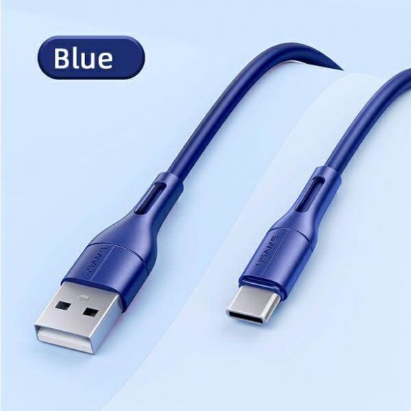 USAMS Kabel U68 USB-C 2A Încărcare rapidă 1m niebieski/albastru SJ501USB03 (US-SJ501)