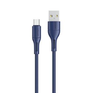 USAMS Kabel U68 microUSB 2A Fast Charge 1m niebieski/albastru SJ502USB03 (US-SJ502)