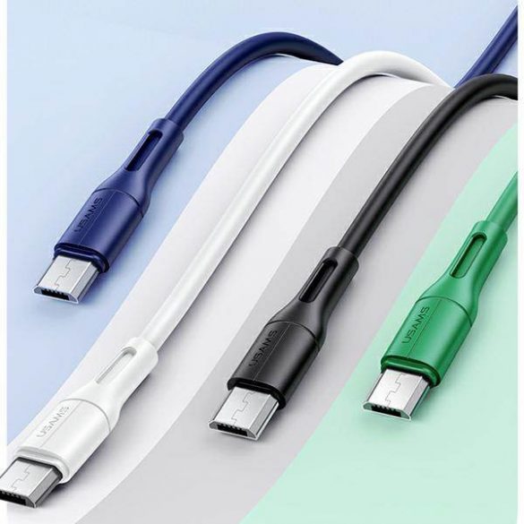 USAMS Kabel U68 microUSB 2A Fast Charge 1m zielony/verde SJ502USB04 (US-SJ502)