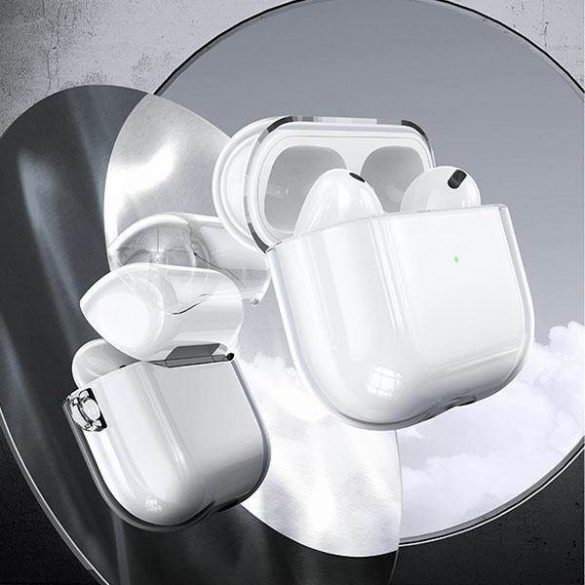 USAMS Etui ochronne do AirPods 3 przezroczysty czarny/transparent black BH740AP02 (US-BH740) case