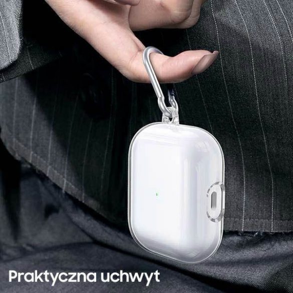 USAMS Etui ochronne do AirPods 3 przezroczysty czarny/transparent black BH740AP02 (US-BH740) case