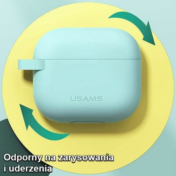 USAMS Etui ochronne to AirPods 3 silicon czarny/negru BH741AP01 (US-BH741) carcasa