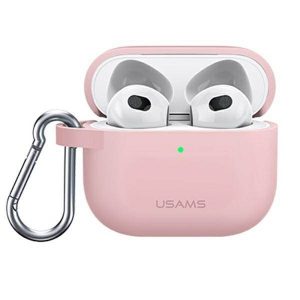 USAMS Etui ochronne to AirPods 3 silicon różowy/roz BH741AP03 (US-BH741) carcasa